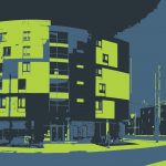 Stylized photo of Indwell's Rudy Hulst Commons