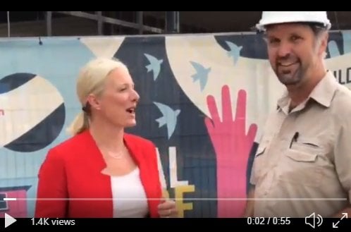 Video screenshot: Catherine McKenna interviews Graham Cubitt on Passive House