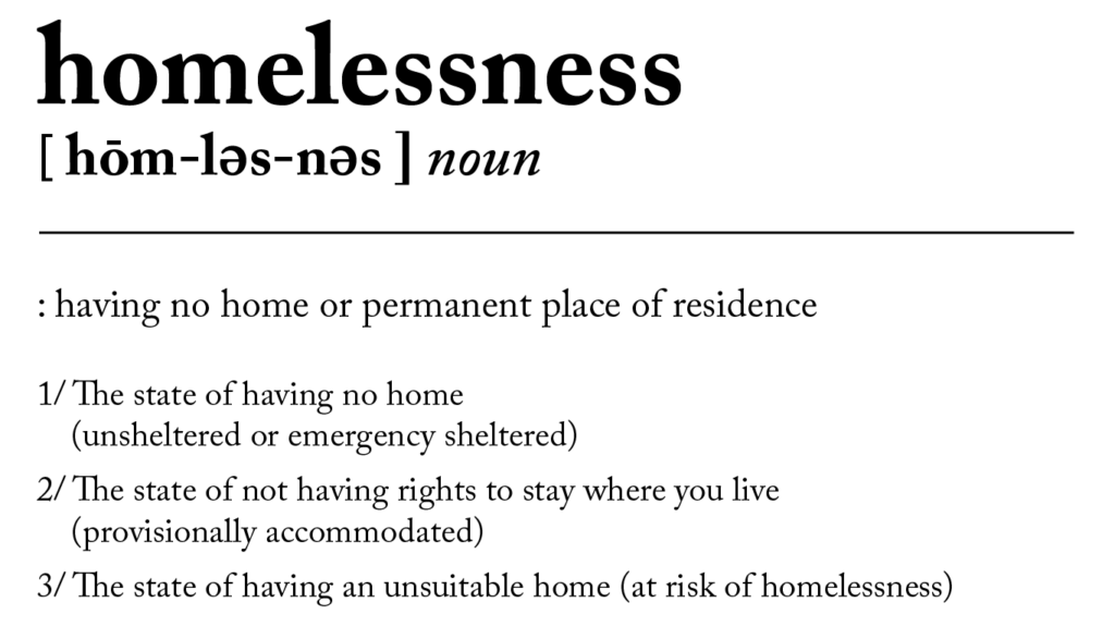 homelessness-definition - looks like a dictionary