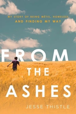 From the Ashes - book Cover showing a boy running away through a wheat field