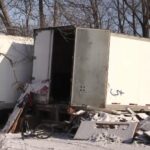 St Thomas - homelessness - an abandoned tractor trailer