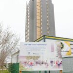picture of construction of Ken Soble Towers, City Housing, Hamilton