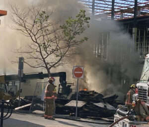 Fire at Dogwood Suites construction site in Simcoe - June 2020