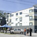 Strathearne Suites Grand Opening - 2016 - people gathering in front of the building