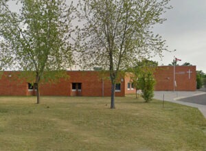 View of St. Agnes School in Chatham, future site of Indwell affordable housing