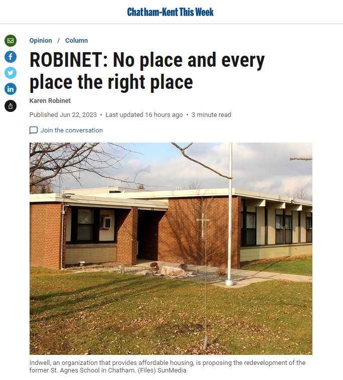 Robinet no place right place