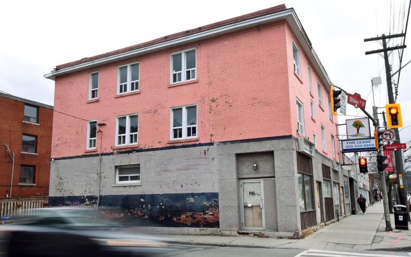 180 Ottawa St, Hamilton salmon coloured brick exterior of 180 Ottawa St, Hamilton - to become 12 units of housing